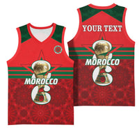 Personalized Morocco Football Basketball Jersey 2026 Come On Atlas Lions - Wonder Print Shop