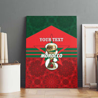 Personalized Morocco Football Canvas Wall Art 2026 Come On Atlas Lions - Wonder Print Shop