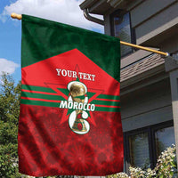 Personalized Morocco Football Garden Flag 2026 Come On Atlas Lions - Wonder Print Shop