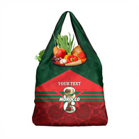 Personalized Morocco Football Grocery Bag 2026 Come On Atlas Lions - Wonder Print Shop