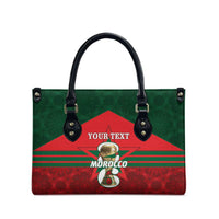 Personalized Morocco Football Leather Bag 2026 Come On Atlas Lions - Wonder Print Shop