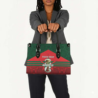 Personalized Morocco Football Leather Bag 2026 Come On Atlas Lions - Wonder Print Shop