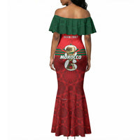Personalized Morocco Football Mermaid Dress 2026 Come On Atlas Lions LT14