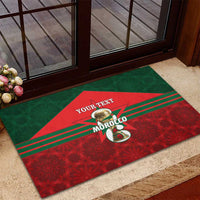 Personalized Morocco Football Rubber Doormat 2026 Come On Atlas Lions - Wonder Print Shop
