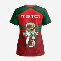 Personalized Morocco Football Scrub Top 2026 Come On Atlas Lions - Wonder Print Shop
