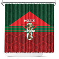 Personalized Morocco Football Shower Curtain 2026 Come On Atlas Lions - Wonder Print Shop