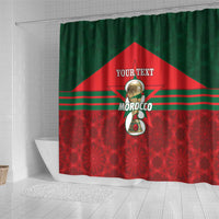 Personalized Morocco Football Shower Curtain 2026 Come On Atlas Lions - Wonder Print Shop