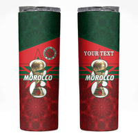 Personalized Morocco Football Skinny Tumbler 2026 Come On Atlas Lions - Wonder Print Shop