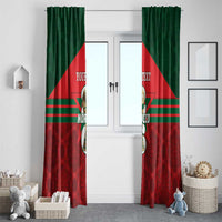 Personalized Morocco Football Window Curtain 2026 Come On Atlas Lions - Wonder Print Shop