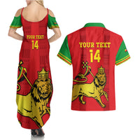 Custom Ethiopia Football Couples Matching Summer Maxi Dress and Hawaiian Shirt 2024 Go Champions Walia Ibex - Wonder Print Shop