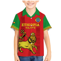 Custom Ethiopia Football Family Matching Mermaid Dress and Hawaiian Shirt 2024 Go Champions Walia Ibex - Wonder Print Shop