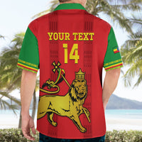 Custom Ethiopia Football Hawaiian Shirt 2024 Go Champions Walia Ibex - Wonder Print Shop