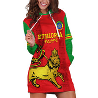 Custom Ethiopia Football Hoodie Dress 2024 Go Champions Walia Ibex - Wonder Print Shop