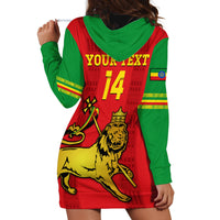 Custom Ethiopia Football Hoodie Dress 2024 Go Champions Walia Ibex - Wonder Print Shop