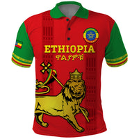 Custom Ethiopia Football Polo Shirt 2024 Go Champions Walia Ibex - Wonder Print Shop