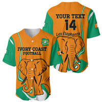 Custom Ivory Coast Football Baseball Jersey 2024 Go Champions Les Elephants - Wonder Print Shop