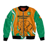 Custom Ivory Coast Football Bomber Jacket 2024 Go Champions Les Elephants - Wonder Print Shop