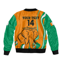 Custom Ivory Coast Football Bomber Jacket 2024 Go Champions Les Elephants - Wonder Print Shop