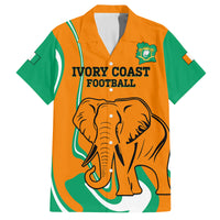 Custom Ivory Coast Football Family Matching Long Sleeve Bodycon Dress and Hawaiian Shirt 2024 Go Champions Les Elephants - Wonder Print Shop