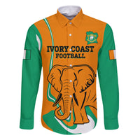 Custom Ivory Coast Football Family Matching Off Shoulder Long Sleeve Dress and Hawaiian Shirt 2024 Go Champions Les Elephants - Wonder Print Shop
