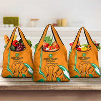 Ivory Coast Football Grocery Bag Go Champions Les Elephants