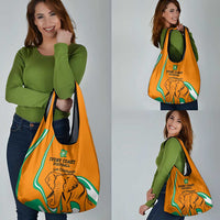 Ivory Coast Football Grocery Bag Go Champions Les Elephants