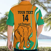 Custom Ivory Coast Football Hawaiian Shirt 2024 Go Champions Les Elephants - Wonder Print Shop
