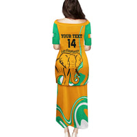 Custom Ivory Coast Football Puletasi 2024 Go Champions Les Elephants - Wonder Print Shop