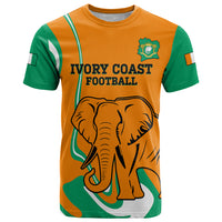 Custom Ivory Coast Football T Shirt 2024 Go Champions Les Elephants - Wonder Print Shop