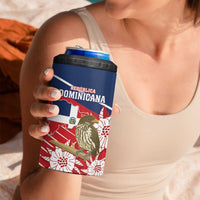 Personalized Dominican Republic Independence Day 4 in 1 Can Cooler Tumbler Palmchat With Map