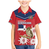 Personalized Dominican Republic Independence Day Family Matching Mermaid Dress and Hawaiian Shirt Palmchat With Map