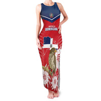 Personalized Dominican Republic Independence Day Family Matching Tank Maxi Dress and Hawaiian Shirt Palmchat With Map