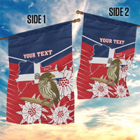 Personalized Dominican Republic Independence Day Garden Flag Palmchat With Map