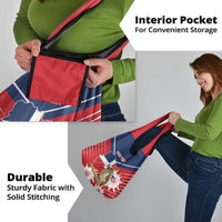 Personalized Dominican Republic Independence Day Grocery Bag Palmchat With Map