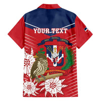 Personalized Dominican Republic Independence Day Hawaiian Shirt Palmchat With Map