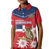 Personalized Dominican Republic Independence Day Kid Polo Shirt Palmchat With Map