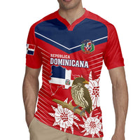 Personalized Dominican Republic Independence Day Rugby Jersey Palmchat With Map