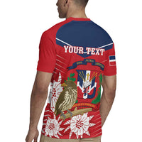 Personalized Dominican Republic Independence Day Rugby Jersey Palmchat With Map