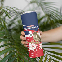 Personalized Dominican Republic Independence Day Skinny Tumbler Palmchat With Map