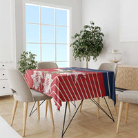 Personalized Dominican Republic Independence Day Tablecloth Palmchat With Map