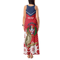 Personalized Dominican Republic Independence Day Tank Maxi Dress Palmchat With Map