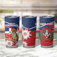 Personalized Dominican Republic Independence Day Tumbler Cup Palmchat With Map