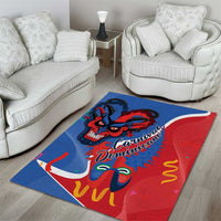Carnival Dominicano Area Rug Dominican Republic Diablos Cojuelos Mask