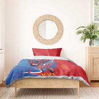 Carnival Dominicano Bedding Set Dominican Republic Diablos Cojuelos Mask