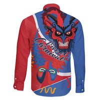 Carnival Dominicano Family Matching Off Shoulder Short Dress and Hawaiian Shirt Dominican Republic Diablos Cojuelos Mask