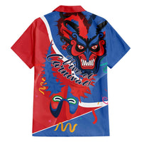 Carnival Dominicano Family Matching Puletasi and Hawaiian Shirt Dominican Republic Diablos Cojuelos Mask
