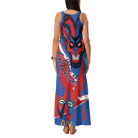 Carnival Dominicano Family Matching Tank Maxi Dress and Hawaiian Shirt Dominican Republic Diablos Cojuelos Mask