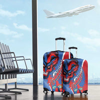Carnival Dominicano Luggage Cover Dominican Republic Diablos Cojuelos Mask