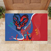 Carnival Dominicano Rubber Doormat Dominican Republic Diablos Cojuelos Mask