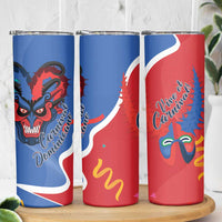 Carnival Dominicano Skinny Tumbler Dominican Republic Diablos Cojuelos Mask